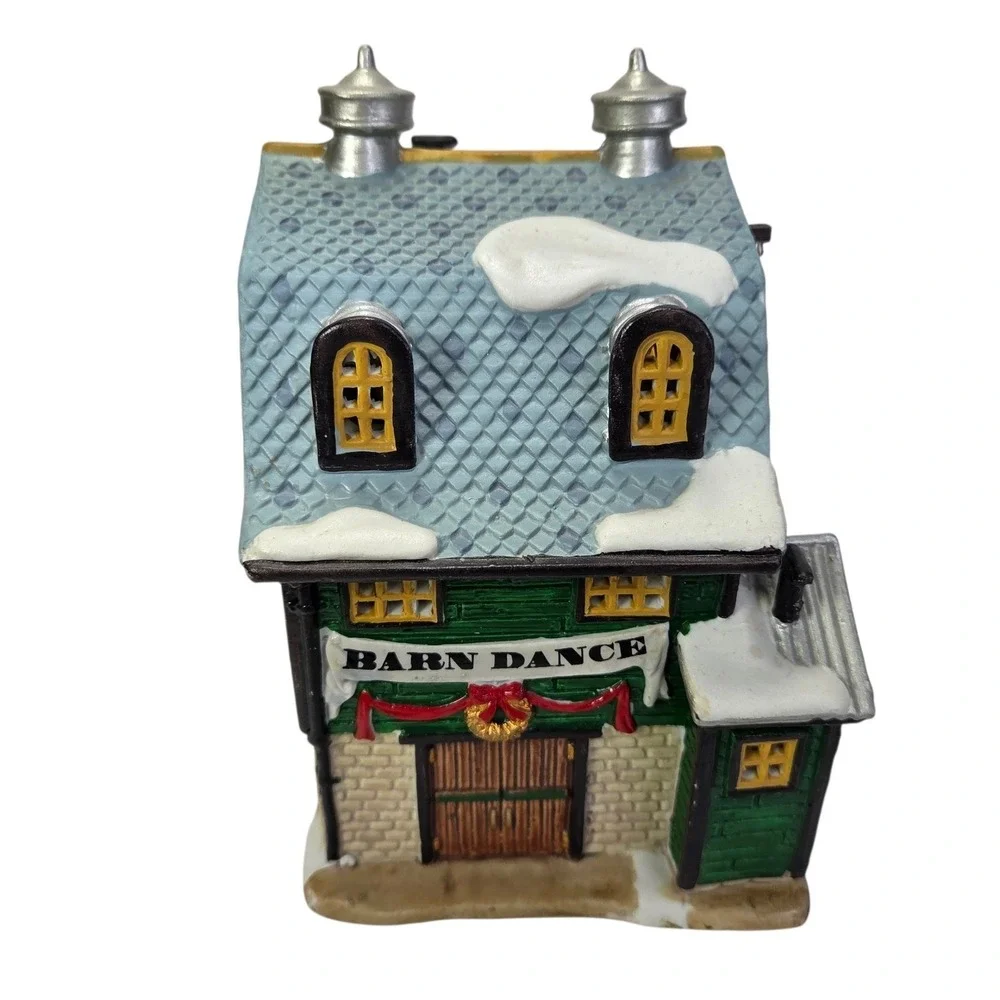 Lemax Barn Dance Christmas Village Lighted B C Ranch Harvest Crossing 2000 Boxed